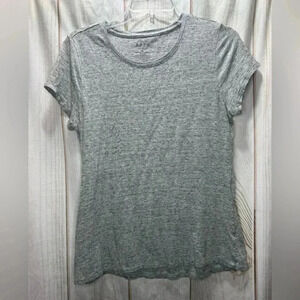 Apt. 9 Women’s Short Sleeve Speckled Shirt‎ Size Small Gray